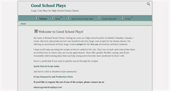 Desktop Screenshot of goodschoolplays.com